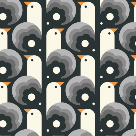 Tissu canvas - Cloud 9 fabrics - Ocean motion seagull