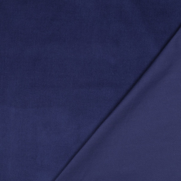 Tissu velours côtelé fin - Marine