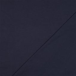 Tissu jersey biologique - Uni navy