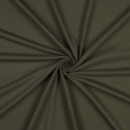 Tissu jersey biologique - Kaki foncé