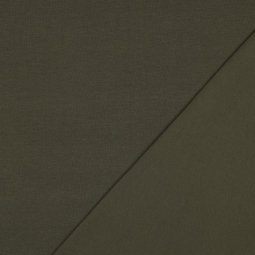 Tissu jersey biologique - Kaki foncé