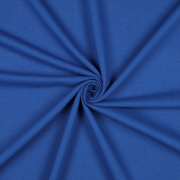 Tissu sweat biologique - Soft sweat cobalt