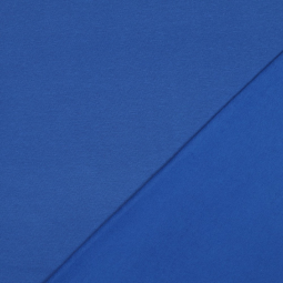 Tissu sweat biologique - Soft sweat cobalt