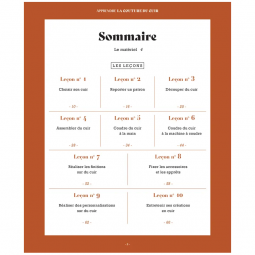 Livre - Apprendre la couture du cuir 10 leçons