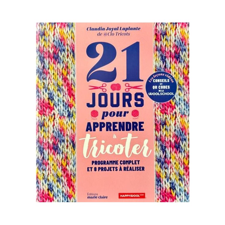 Livre - 21 jours pour apprendre à tricoter