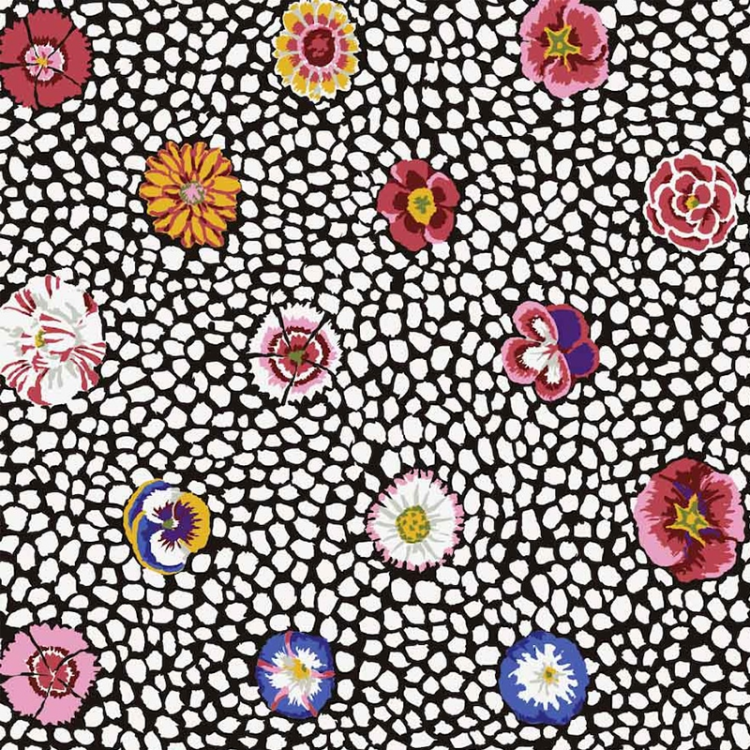 Tissu Kaffe Fassett - White guinea flower GP59 White