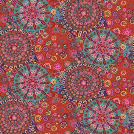 Tissu Kaffe Fassett - Millefiore GP92.RedD