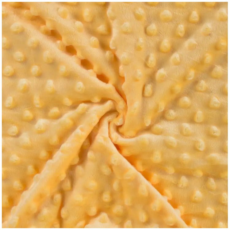 Tissu minky - Dots yellow