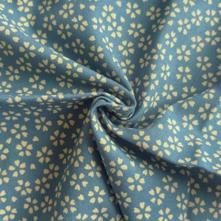 Tissu Sevenberry - Nara Homespun floral blue