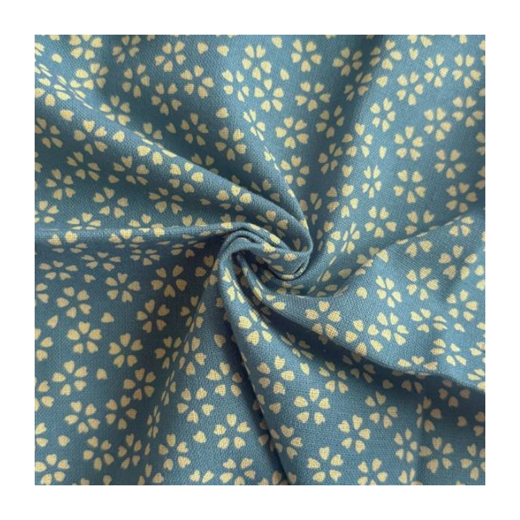 Tissu Sevenberry - Nara Homespun floral blue