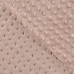Tissu minky - Dots old rose