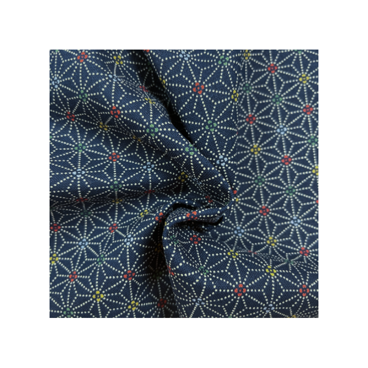 Tissu Sevenberry - Nara Homespun star indigo