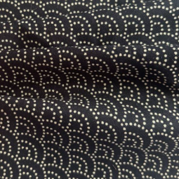 Tissu Sevenberry - Nara Homespun wave indigo