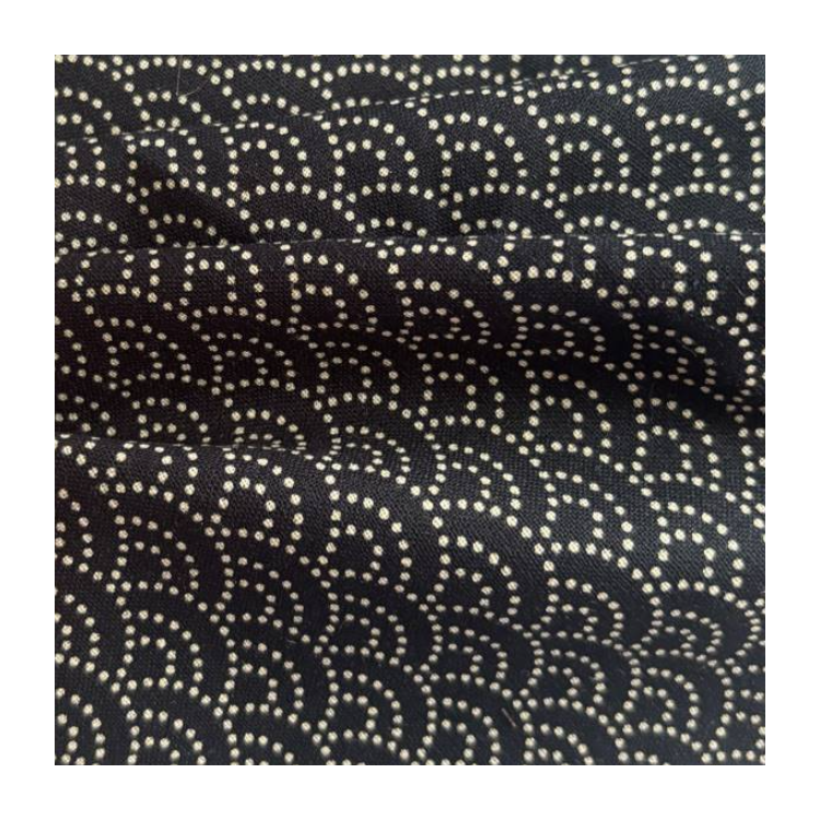 Tissu Sevenberry - Nara Homespun wave indigo