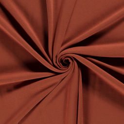 Tissu sweat polaire - Brique