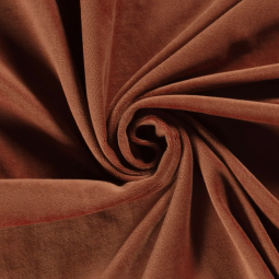 Tissu jersey velours - Vieux rose
