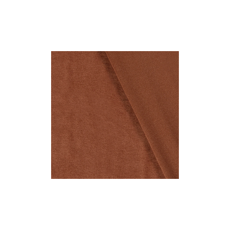 Tissu jersey velours - Vieux rose