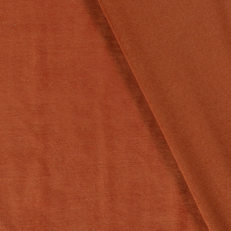 Tissu jersey velours - Orange