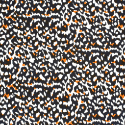 Tissu jersey viscose - panthère bleu marine