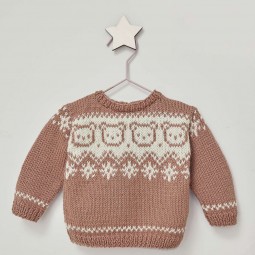 Kit de tricot - Pull ours - Basic merino