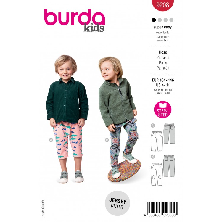 Burda 9208 - Jegging à poches