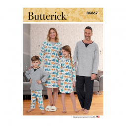 Patron Butterick 6867 - Tunique et pyjama