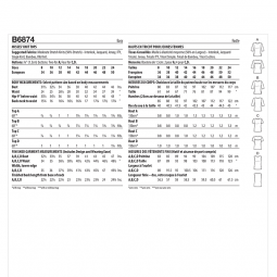 Patron Butterick 6874 - Top