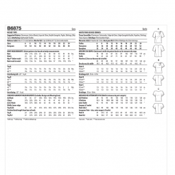 Patron Butterick 6875 - Top