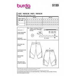 Burda 9199 - Pantalon resserré aux chevilles