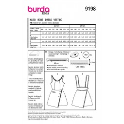 Burda 9198 - Robe cintrée à bretelles