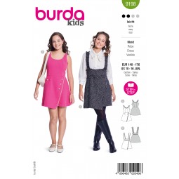 Burda 9198 - Robe cintrée à bretelles