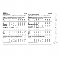 Patron Butterick 6878 - Pantalon et short