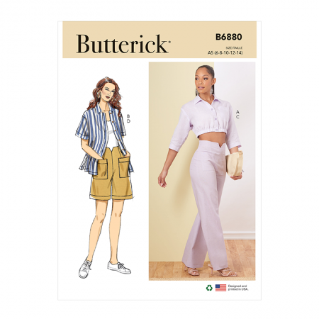 Patron Butterick 6880 - Pantalon et short
