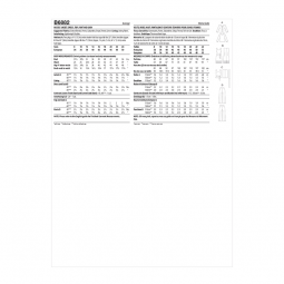 Patron Butterick 6882 - Ensemble femme