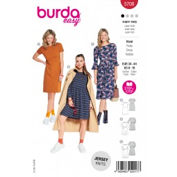 Burda 5708 - Robes cintrées à manches raglan