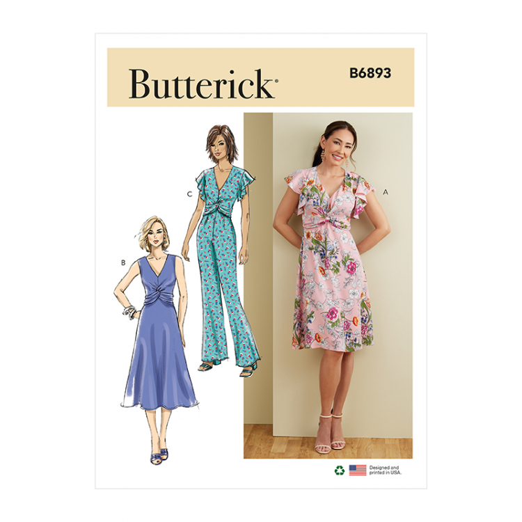 Patron Butterick 6893 - Robe et combinaison