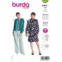 Burda 5678 - Blouse et robe droite