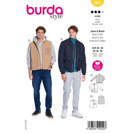 Burda 5681 - Blouson sans manches