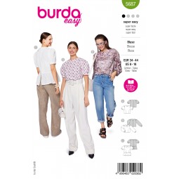 Burda 5687 - Chemise à manches bouffantes