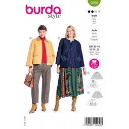 Burda 5695 - Manteau façon cape