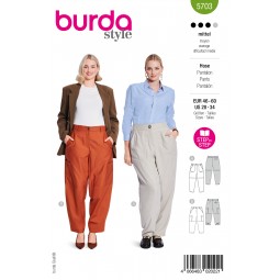 Burda 5703 - Pantalon droit fluide