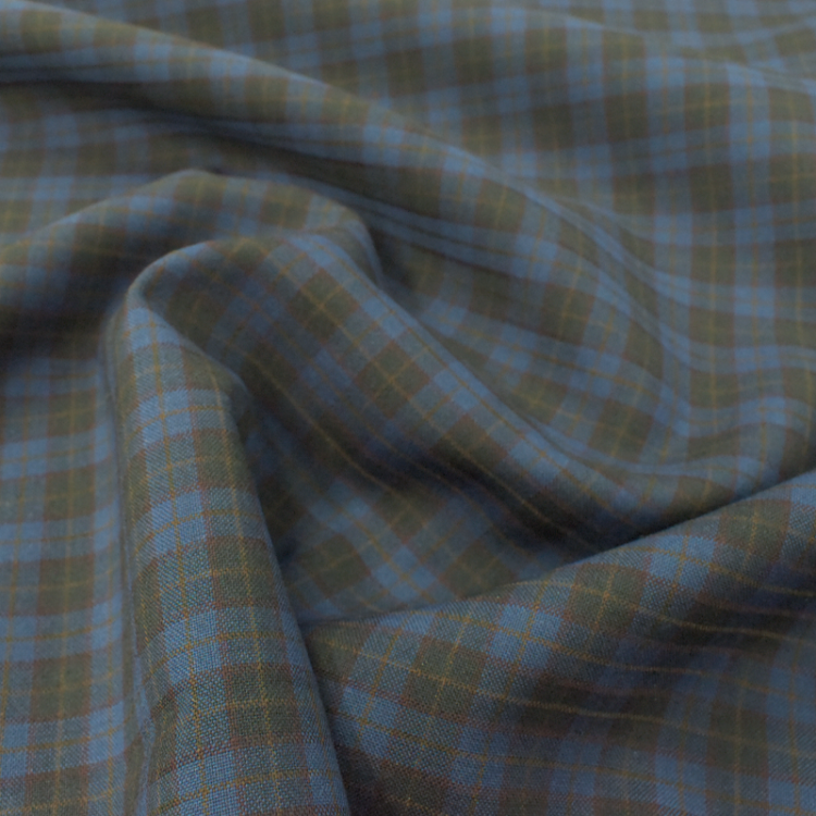 Tissu lainage fin - Royal check