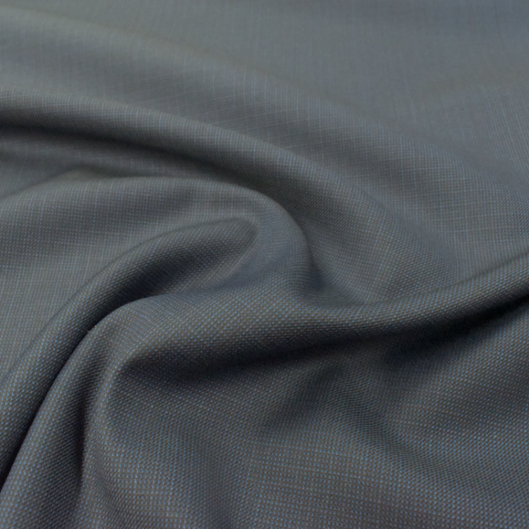 Tissu lainage fin - Navy square