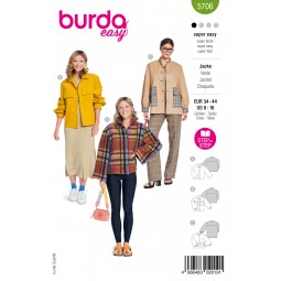 Burda 5706 - Veste façon surchemise