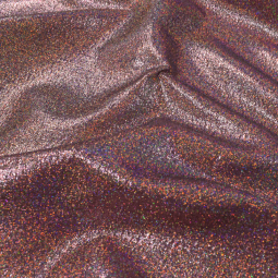 Tissu polyester - Paillette cerise métallique