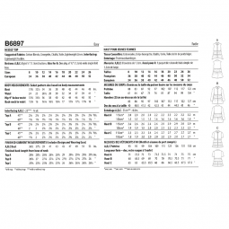 Patron Butterick 6897 - Blouse