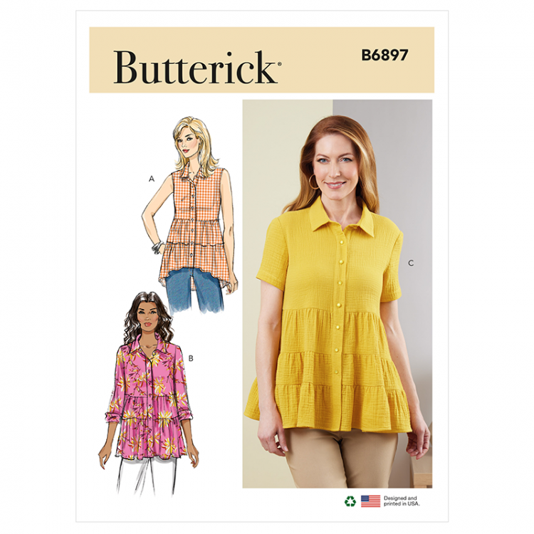 Patron Butterick 6897 - Blouse