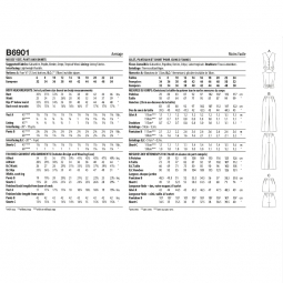 Patron Butterick 6901 - Ensemble