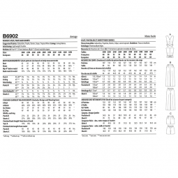 Patron Butterick 6902 - Ensemble costume