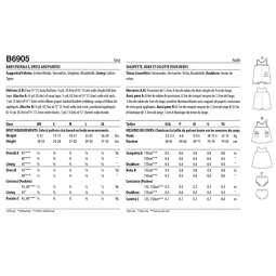 Patron Butterick 6884 - Combinaison, robe bébé